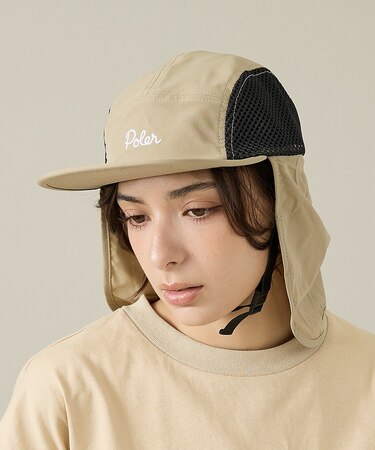 【POLeR/ポーラー】SUNGUARD SURFCAP/サンガード付キャップ