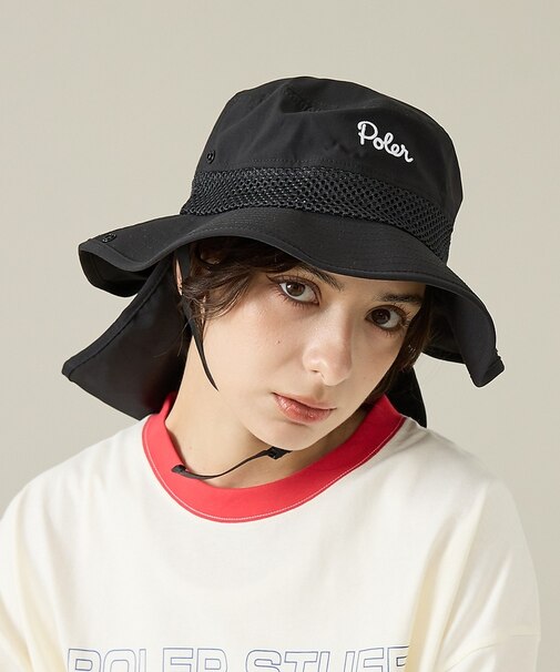 【POLeR/ポーラー】SUNGUARD SURF HAT/サンガード付ハット