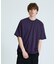 コットンポンチ マイクロボーダー Tシャツ / オーバーサイズ