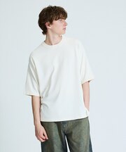 【接触冷感】 サマーニットTシャツ / オーバーサイズ
