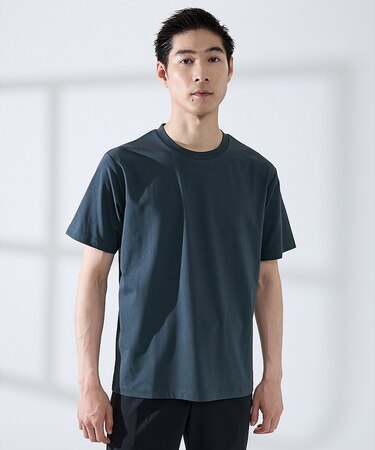 【SMART CLOSET】シルケット天竺 クルーネック 半袖Tシャツ / 接触