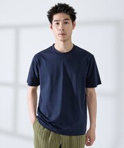 【SMART CLOSET】シルケット天竺 クルーネック 半袖Tシャツ / 接触