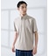 【SMART CLOSET】シルケット天竺 ボタンダウン半袖ポロシャツ / 接触