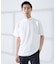 【SMART CLOSET/WEB限定】シルケット天竺 モックネック Tシャツ