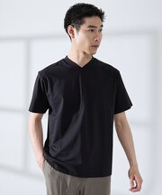 【SMART CLOSET/WEB限定】シルケット天竺 Vネック 半袖Tシャツ
