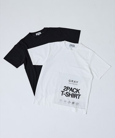 【SMART CLOSET/2枚セット】接触冷感 シルケット天竺 クルーネック