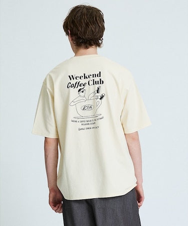 COFFEE CLUB バックプリントTシャツ / オーバーサイズ/ LE TR