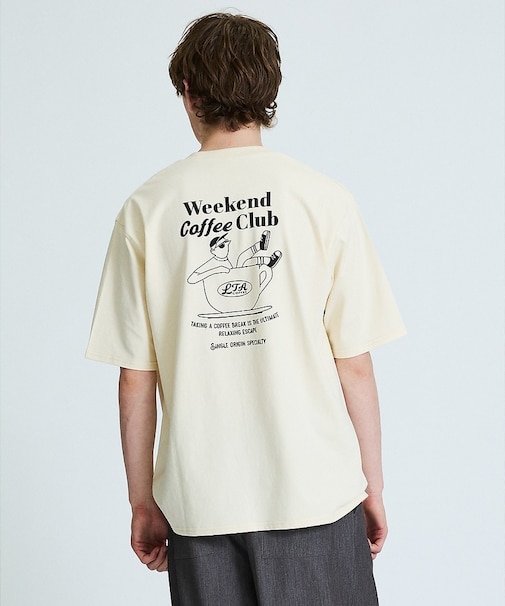 COFFEE CLUB バックプリントTシャツ / オーバーサイズ/ LE TR