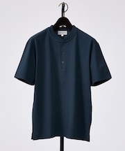 【SMART CLOSET】シルケット天竺 キーヘンリーネック Tシャツ / 接