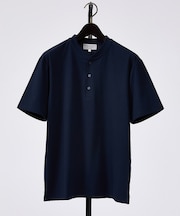 【SMART CLOSET】シルケット天竺 キーヘンリーネック Tシャツ / 接