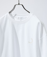 サークルロゴ ワンポイント 刺繍Tシャツ