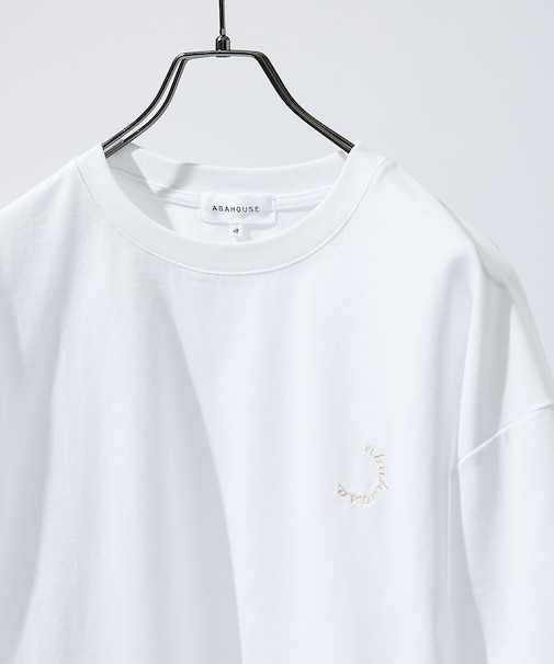 サークルロゴ ワンポイント 刺繍Tシャツ