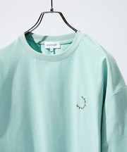 サークルロゴ ワンポイント 刺繍Tシャツ