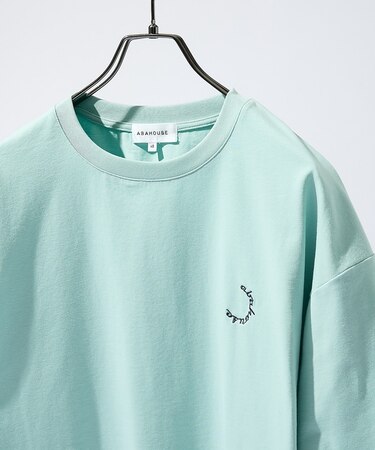 サークルロゴ ワンポイント 刺繍Tシャツ