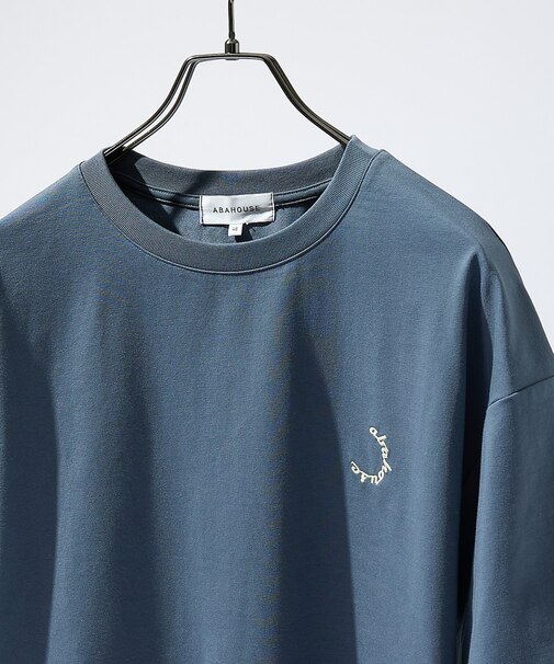 サークルロゴ ワンポイント 刺繍Tシャツ