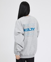 【KELTY / ケルティ】フロッキーバックロゴプリントスウェット/ ユニセック