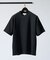 【ヘリンボーン柄】ジャガード モックネック 半袖 Tシャツ / アンサンブル対応