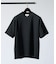 【ヘリンボーン柄】ジャガード モックネック 半袖 Tシャツ / アンサンブル対応
