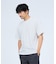 【ヘリンボーン柄】ジャガード モックネック 半袖 Tシャツ / アンサンブル対応