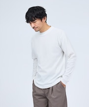 【チェック柄】リンクス ブロック 長袖 Tシャツ
