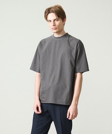 【通気・速乾・ストレッチ】モックネックTシャツ / BREEZE MESH