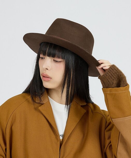 【RUBEN/ルーベン】FAKE LEATHER FLAT HAT/RUS-13