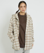 【NANGA / ナンガ】GRID TARTAN FIELD HOOD SHIR
