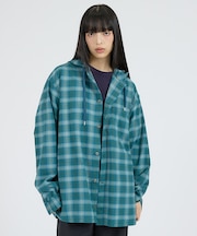 【NANGA / ナンガ】GRID TARTAN FIELD HOOD SHIR