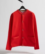 ストレッチニット クルーネックカーディガン
