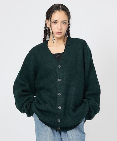 【TOWNCRAFT/タウンクラフト】MOHAIR SHAGGY CARDIGA