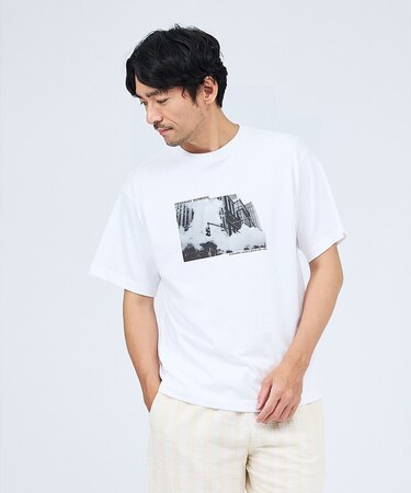 【THE CITY】プリント 半袖Tシャツ