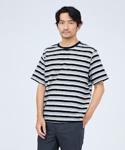 メランジボーダー 半袖Tシャツ