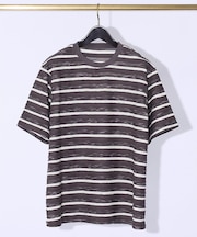 メランジボーダー 半袖Tシャツ