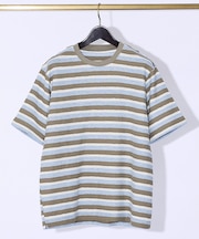 メランジボーダー 半袖Tシャツ