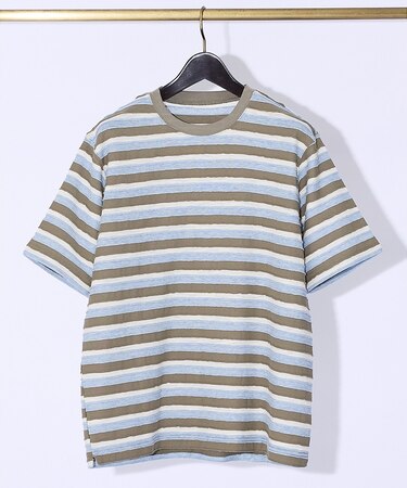 メランジボーダー 半袖Tシャツ