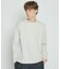 コットンフラノ クルーネック 長袖Tシャツ / ストレッチ
