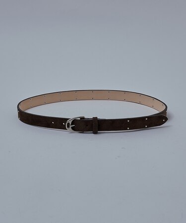 【UNISEX】 KUDU NAKED LEATHER STUDS BELT /