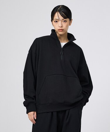【+phenix / プラスフェニックス】CVC HALF-ZIP SWEATS