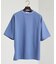 ジョーゼット ドロップショルダー  モックネック 半袖Tシャツ