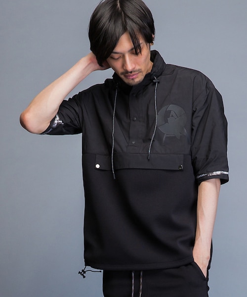 【SPALDINGコラボ】ニットコンビアノラックパーカー48 SPALDINGコラボ】ニットコンビアノラックパーカー｜ゴーサンゴーイチ
