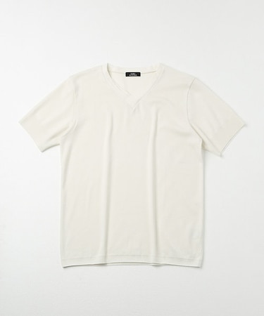 セーターマシーン Vネック 半袖ニットTシャツ