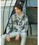 ダメージ ジャガード 長袖 Tシャツ