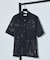 【25S/S】パッチワーク メッシュ 半袖シャツ