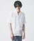 【25S/S】パッチワーク メッシュ 半袖シャツ