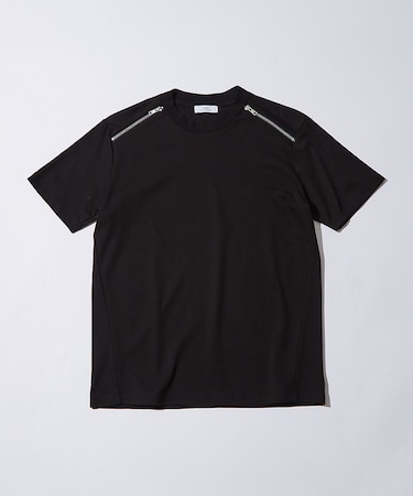 ジップ 半袖 Tシャツ