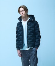 【軽量/保温】シームレス パデッド フード ブルゾン