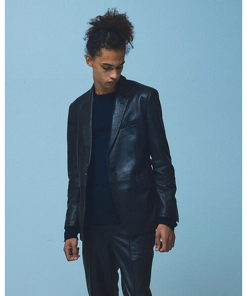 セットアップ対応】幾何学柄 ジャガード ジャケット【予約】｜ゴー