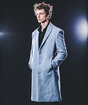 【25A/W】尾州産 ピークドラペル チェスターコート