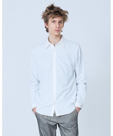 【ピンタック】ランダム 長袖 シャツ