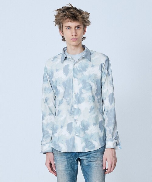 グラム　Flowerプリントシャツ H81284s.jpg